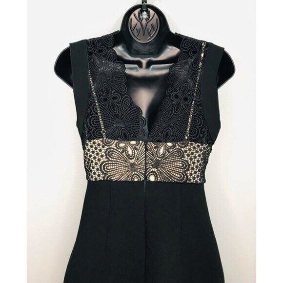 LOVER Revolve Camelia Bonded Pencil Dress Black Cocktail, 8 -NWT - Picture 8 of 11